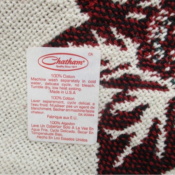 Chatham Santa Throw Blanket Chatham 46x67 - Picture 4 of 6